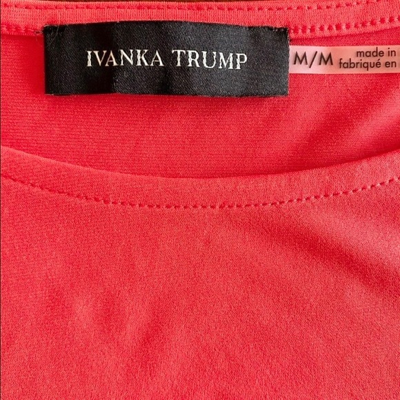 Ivanka Trump top in two-tone orange with ruffle - Picture 4 of 5